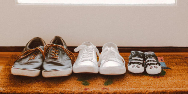 Three-Pair of Shoes Set on Entrance Mat, Corona Estate Planning Attorney.